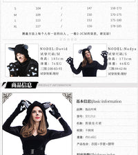 万圣节服装 黑色猫咪情侣装男款 黑猫连体衣动物扮演连衣裙批发