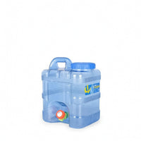 Food-Grade Water Container with Extension Pipe Translucent Water Container with Tube Portable Leak-Proof for Travelers