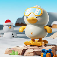 Wind-up Duck Toy with Goggles Cartoon Duck Toy Animated Sturdy for Children