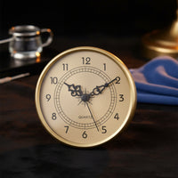Quartz Silent Sweep Timepiece Insert Movement DIY Round Metal Timepiece Insert Insert Replacement