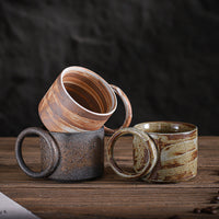 Modern Minimalist Ceramic Coffee Mug with Handle for Home and Office