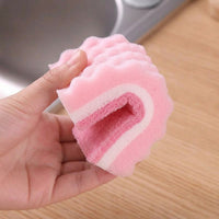 Scrub Sponge Dual Sided Sponge for Pots and Pans, Reusable Square Dishwashing Sponge Pack of 4, Moderate Abrasive Absorbent Kitchen Cleaning Tool