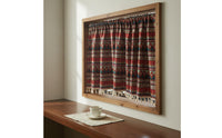 Punch-No-Drill Installation Ethnic Pattern Tassel Curtain Handmade Tassels Kitchen Cabinet Cover Privacy Screen Boho Tassel Curtain Polyester Cotton Blend for Guesthouse Owners, Cafe, Doorway, Bathroom