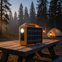 Power Station with Conventional Composition-Electrochemical Compact Portable Power Station Rechargeable Portable Generator for Campers, Homeowners