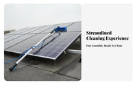 Photovoltaic Panel Cleaning Brush Non-Scratch Filament S Photovoltaic Panel Brush Multifunctional Telescopic Cleaning Pole for Homeowners