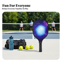 9-Ply Wood Pickleball Paddle Comfortable Grip Pickleball Paddle Racket Sports Gear Striking-Catching Design for Seniors, Schools
