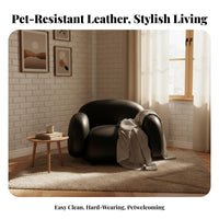 Minimalist Design Bubble Couch Unique Shape Rounded Bubble Couch High-Resilience Foam Sofa Ergonomic Support for Business Owners, Interior Designers, Small Apartment, Reception Area, Boutique, Bedroom