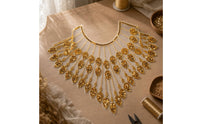 Beaded Neckline Applique Decorative Mesh Neckline Panel with Sequins Sequin Collar Panel Shiny for Dressmakers