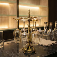 Stemware Rack Antique Style Grape Glass Rack Weighted Base Household Storage for Home Bar