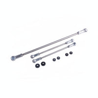 3 Pieces Gear Linkage Push Rods with Rubber Seals Adjustable Gear Linkage Rods Pushrod Seal Threaded Hardware Metal