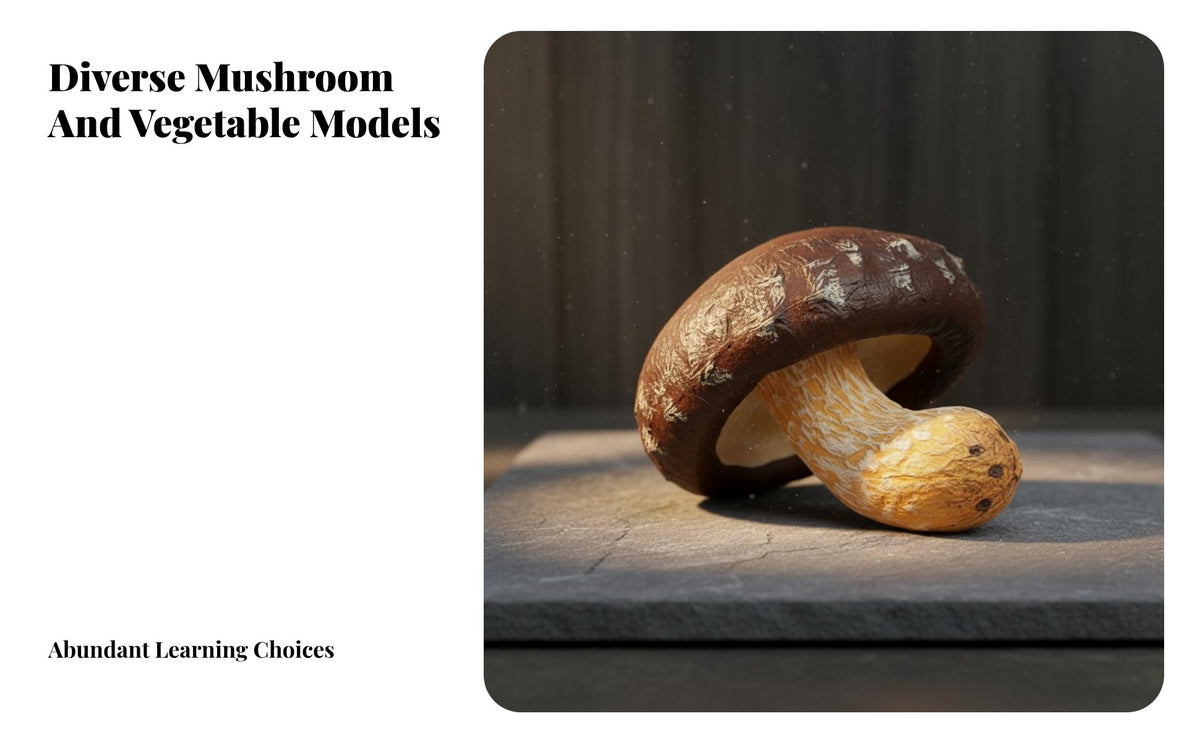 Simulation Mushroom Clear Texture Realistic Mushroom Model No Decay Simulation Food Model for Children