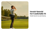 Hook-and-Loop Golf Swing Waist Coach Stretchy Material Body-Turn Guide Reinforced Stitching Golf Swing Coach Belt Adjustable