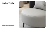 Padded Cushions Upholstered Guest Armchair Long-Lasting Construction Upholstered Barrel Chair and Table Set Modern Design Commercial Furniture Easy to Clean for Interior Designers, Business Owners, Hotel Lobby, Beauty Salon, Waiting Room, Retail Shop