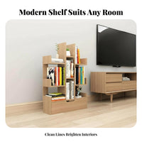 Large Capacity Tree-Shaped bookshelf With Bottom Drawer bookshelf Freestanding Design Storage Rack Modern design for Children, Book Lovers, Homeowners, Kids' Room, Small Spaces, Bedroom, Office