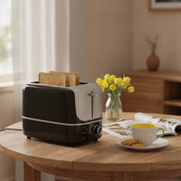 2-Slice Toasting Appliance High-Lift Automatic Toasting Appliance Easy to Clean for Kitchen, Apartment