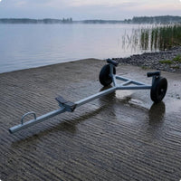 Portable Boat Trailer Pneumatic Wheels Marine Transport Rear Support Brackets