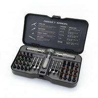 Ratcheting Screwdriver Set with Ratchet Handle Interchangeable Screwdriver Set with Storage Case Compact Tool Detachable for Homeowners, Hobbyists, Workshop