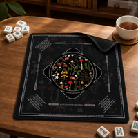 American Style Mahjong Table Mat with Game Rules, Non-Slip, Sound-Dampening, Thickened
