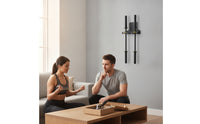 Bar Wall Rack Multi-Slot Metal Rack with Cradles Wall Mount Bar Hanger Compact Barbell Holder Space-Saving for Home Gym Owners