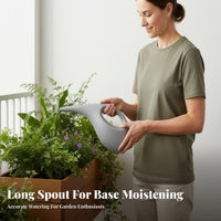 Long Spout Watering Can Large Capacity Watering Jug Ergonomic Handle Plant Waterer for Gardeners, Homeowners, Garden, Balcony, Patio