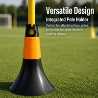 Football Training Equipment for Coaches, 23cm Agility Cone, Sports Training Cones for football, Basketball