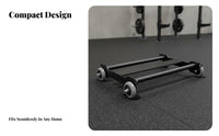 Glute Exercise Sliding Disc Space-Saving Central Training Cart Abdominal Central Training Disc Sturdy Duty 4-Wheel Exercise