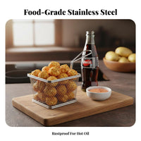 Mini French Fry Basket Restaurant Design Mini Fry Basket Miniature Size Individual Food Server for Restaurants, Pubs, Parties