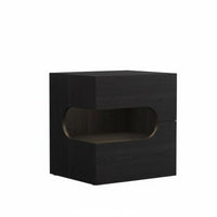Minimalist Design Nightstand with Drawers and Shelf Modern design Single-Drawer End Table with Shelf Italian Inspired Bedside Cabinet Sturdy framework for Homeowners, Parents, Students, Hotel Room, Hallway, Office, Nursery