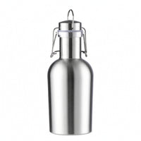 Reusable Metal Bottle with Swing-Top Homebrew Swing-Top Bottle Barware Beverage Container Compact for Home Bar, Picnics