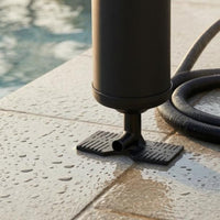 Corrugated Hose Manual Air Pump Two Nozzle Adapters Hand Pump Inflator Top Handle Mini Inflator Stable Base