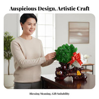 Bai Wealth Sculpture Housewarming Gift Chinese Bai Wealth Sculpture Chinese Cabbage Statue Auspicious Symbol