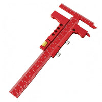 Etched Measurements Sliding T Head Ruler Adjustment Knobs Woodworking Marking Ruler Weight-Reducing Holes Carpentry Tool Anodized Finish