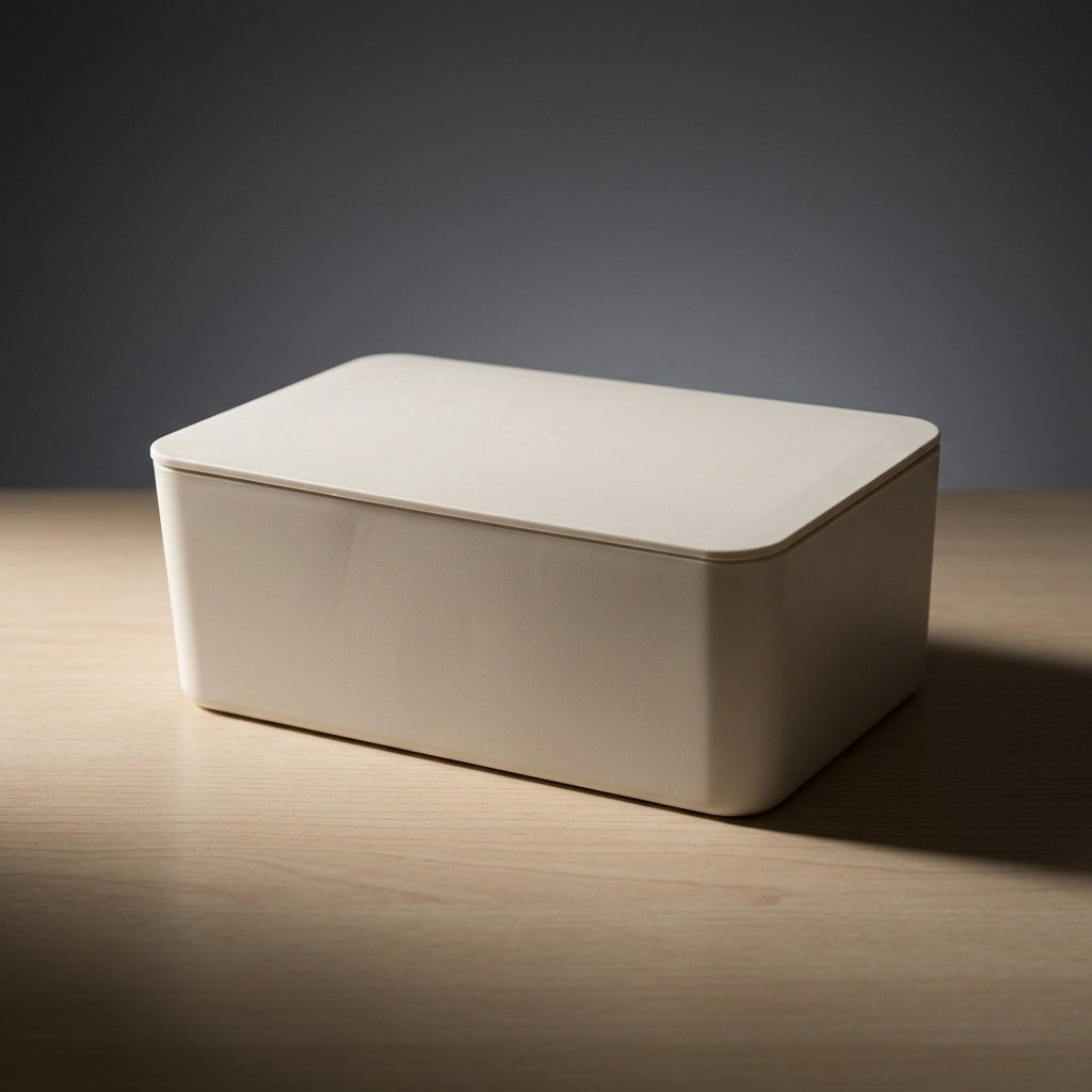 Storage Box for Office Desk and Home Office, Light Luxury Style Tissue Box for Living Room, Wipes Dispenser with Removable Lid, Storage Case