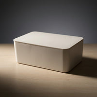 Storage Box for Office Desk and Home Office, Light Luxury Style Tissue Box for Living Room, Wipes Dispenser with Removable Lid, Storage Case