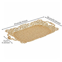 Ornate Hollow Tray Nordic Design Lace Tray for Living Room, Tea Table