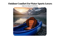 Padded Kayak Seat with Back Support Ergonomic Design Padded Kayak Seat Anti-Slip Bottom for Kayakers, Canoeists, Kayaking, Canoeing, Paddleboarding