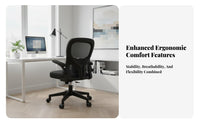 Ergonomic Swivel Chair with Headrest High Back Support for Long Hours Sitting