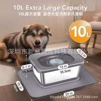 Stainless Steel Pet Water Bowl with Activated Carbon Filter