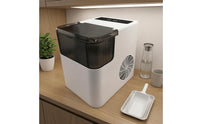 Translucent Lid Ice Maker White Housing Countertop Ice Maker for Home Use