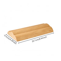 Arched Fitness Block Ridged Top Wood Fitness Block Polished Finish Balance Brick for Stretching