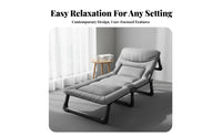 Space Saving Foldable Single Cot No Assembly Required Portable Rest Lounger Heavy Duty Adjustable Folding Cot Multi-Functional for Office Workers, Caregivers, Hospital, Bedroom, Travel, Living Room