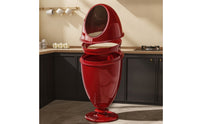 Slim Trash Can with Wheels Tall Trash Bin with Wheels Floor-Standing Mobile Garbage Can Plastic for Kitchen, Dining Room