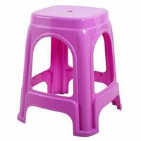 Non-Slip Design Stackable Plastic Stool Space-Saving Stackable Backless Stool Heavy-Duty Household Furniture Sturdy Construction for Families, Party Guests, Living Room, Small Apartments, Classroom, Office