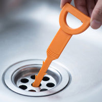 Hair remover drain cleaner, flexible clog long hook for shower and sink, for homeowners