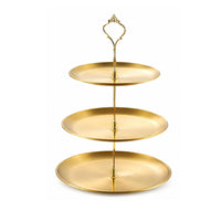 Stainless Steel Cake Stand Detachable Metal Cake Stand Smooth Finish Serveware Easy to Clean
