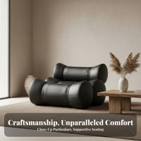 Segmented Cylinder Sofa Minimalist Aesthetic Living Room Furniture Elegant Appearance Lounge Seating for Young Adults, Homeowners, Reception Area