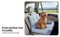 Safety Straps Dog Car Seat easy-clean Cover foldable Pet Travel Box Padded Interior creature travel crate Stable Design for travelers, Cat Owners, journey journeys, Home