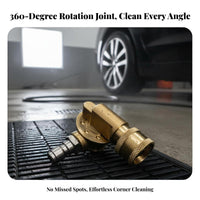 Cleans Hard-to-Reach Areas Pressure Washer Angle Adapter Long-Lasting Brass & Stainless Steel Pivoting Pressure Washer Coupler 180-Degree Rotation Quick Connect Angle Adapter Adjustable 7 Angles for Car Detailers