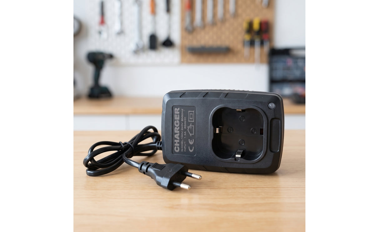Cradle Charger Compact European Plug Adapter for DIYers, Workbench, Workshop