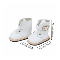 16inch Doll Short Boots Mini Shoes Dollhouse Accessories Trendy Photo Prop Simulation Cute Gift Miniature Footwear Decoration